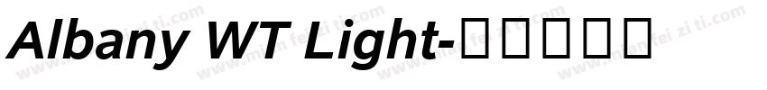 Albany WT Light字体转换
